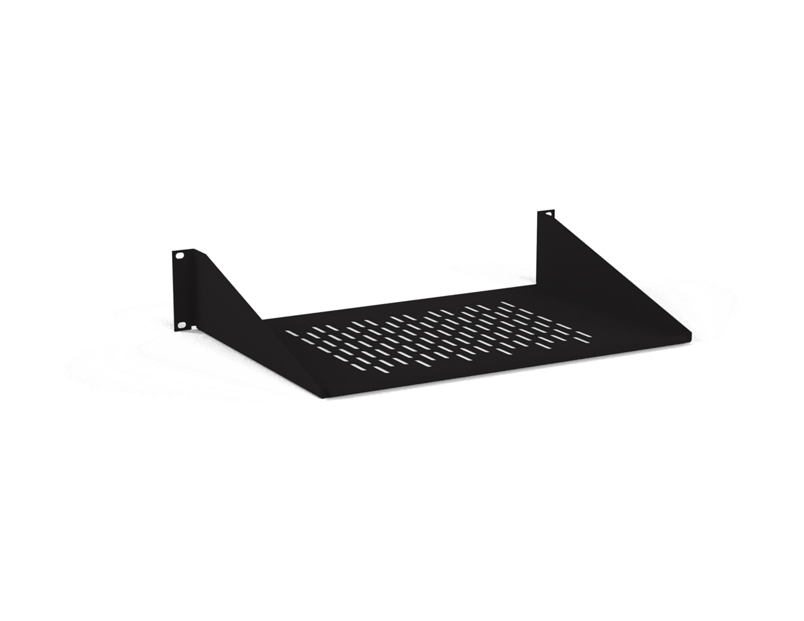 2U Sliding Vented Rack Mount Shelf - Rack Shelves