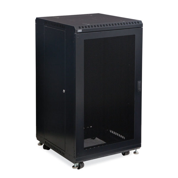 22U LINIER® Server Cabinet - Vented/Vented Doors - 24