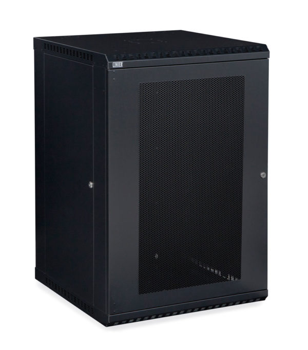 18U LINIER® Fixed Wall Mount Cabinet - Vented Door - Kendall Howard